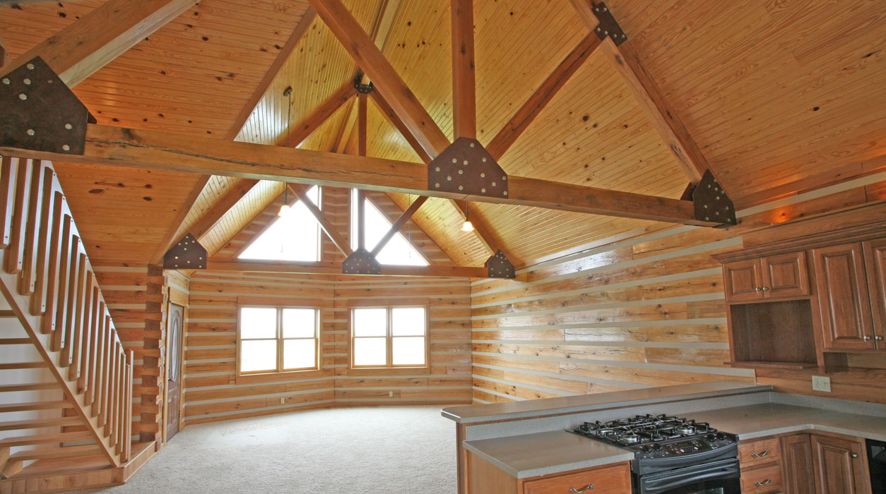 For a Log Home, Nothing is Better Than Oak!