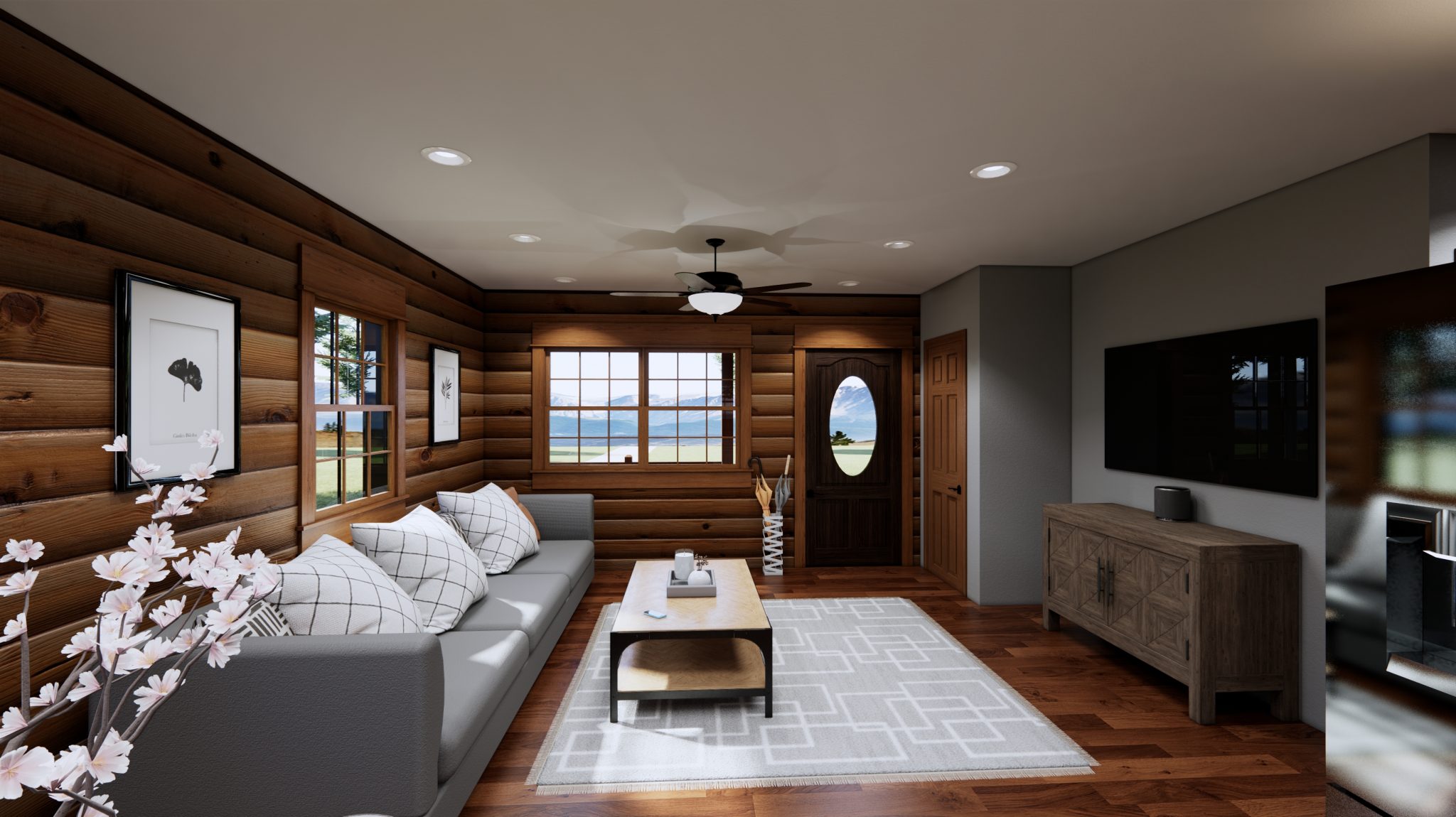 The Grizzly Adams I & II Renderings - Gastineau Log Homes