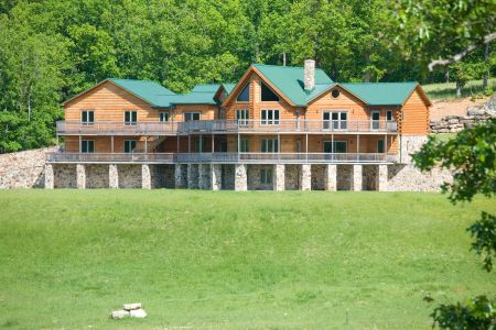 Modified Lakeview Log Home Floor Plan