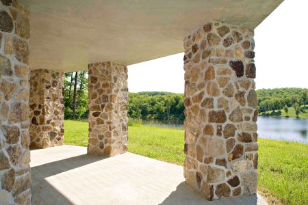 Modified Lakeview Log Home Floor Plan Basement Walk-Out