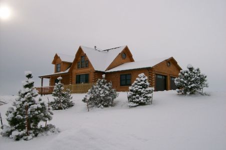 Modified Julianna Log Home Floor Plan