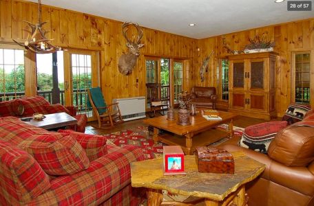 Seven Gables Log Home Floor Plan Basement