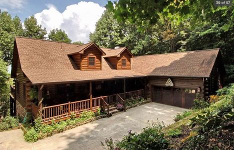 Modified Seven Gables Log Home Floor Plan