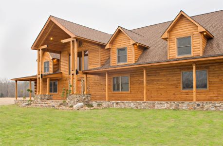 Custom Log Home Floor Plan