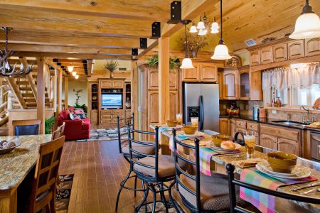 Custom Log Home Floor Plan