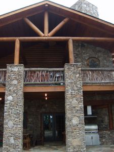 Modified Lakeview Log Home Floor Plan