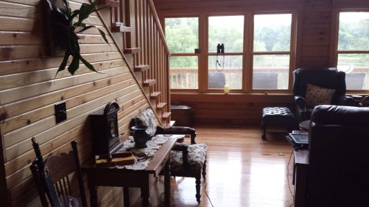 Modified Caroline Log Home Floor Plan