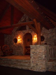 Modified Lakeview Log Home Floor Plan