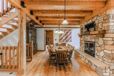 Modified Seven Gables Log Home Floor Plan