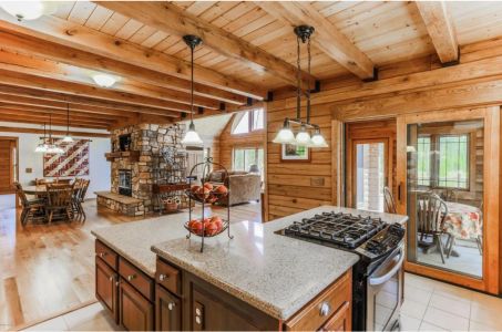 Modified Seven Gables Log Home Floor Plan