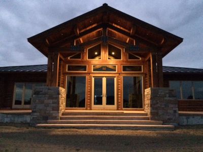 Custom Log Home Floor Plan