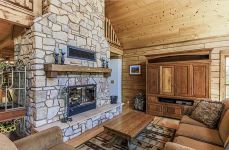 Modified Seven Gables Log Home Floor Plan