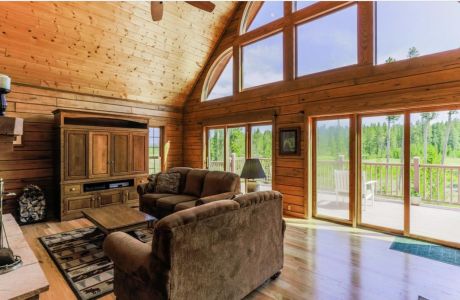 Modified Seven Gables Log Home Floor Plan