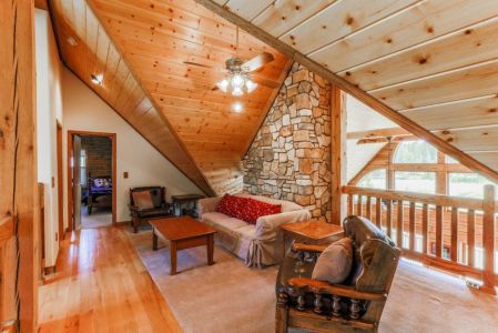 Modified Seven Gables Log Home Floor Plan